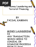 Anti-Money Laundering and Terrorist Financing