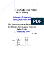 Col Univ Spring Semester 2008 Elen e4815-Random Rectangular Pulse Train-13 Feb 2008