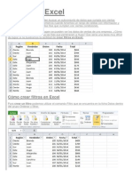 Filtros en Excel