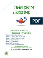 WCCPR Spring Swim Lessons 2014