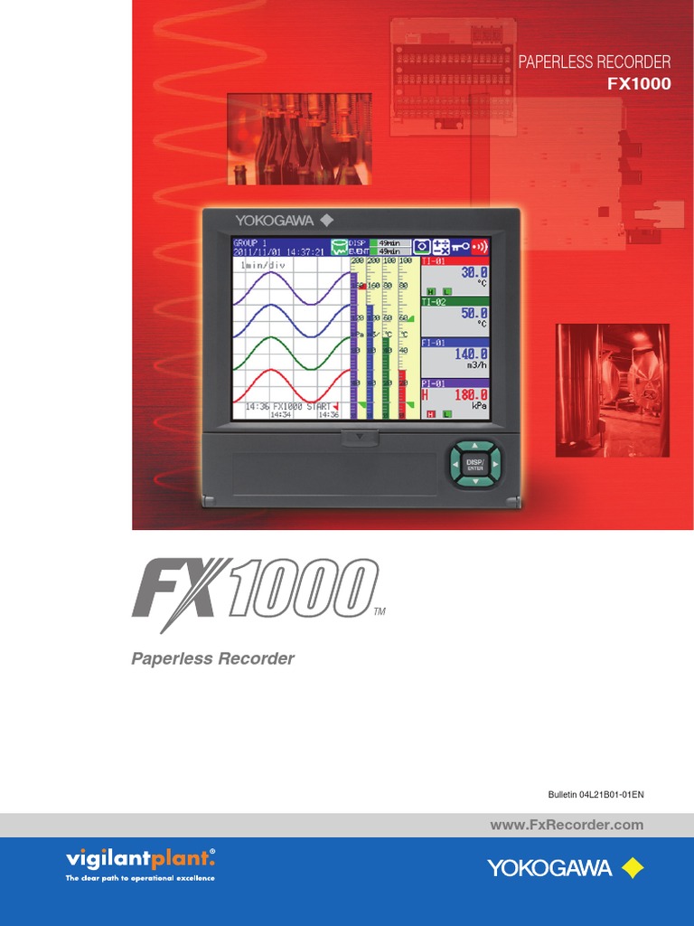 Yokogawa FX1000 PDF Computer Monitor Ac Power