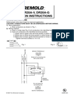 DRP20A-V, DR20A-V, DR20A-G Installation Instructions