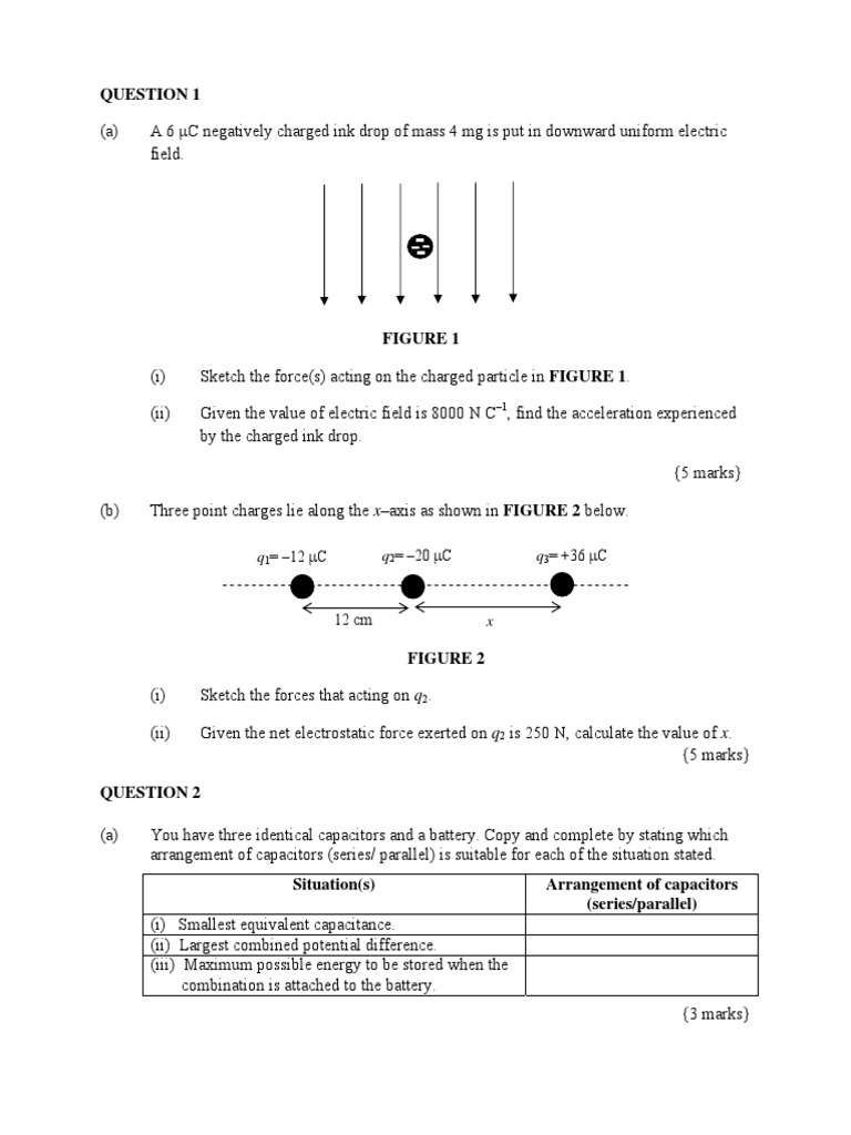 UPS Physics Matriculation Exam Guide | PDF | Capacitor | Voltage