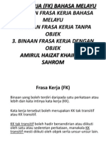 Frasa Kerja Bahasa Melayu