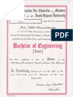 Bachelor of Engineering Certificate