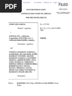9th Circuit Court of Appeals Takedown Order in Garcia v. Google