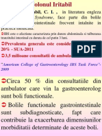 Colonul Iritabil, C. I., in Literatura Engleza Functionale Gastrointestinale Frecvent Intalnite in Practica Medicala