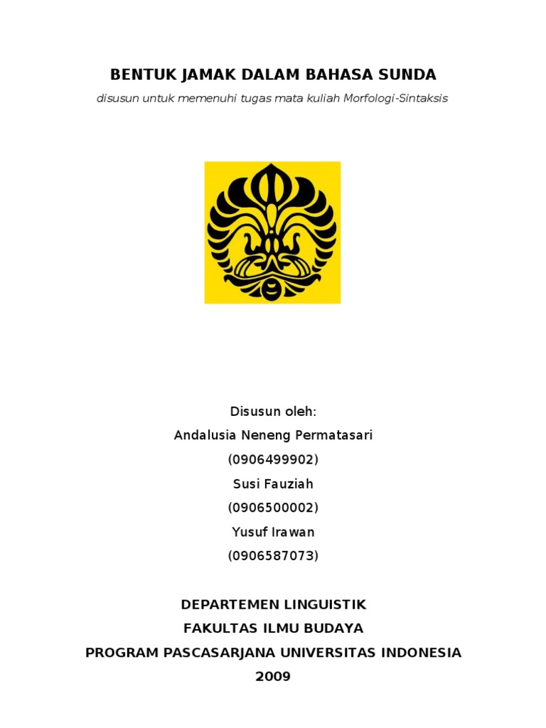 Contoh Makalah Bahasa Sunda Tentang Kesenian