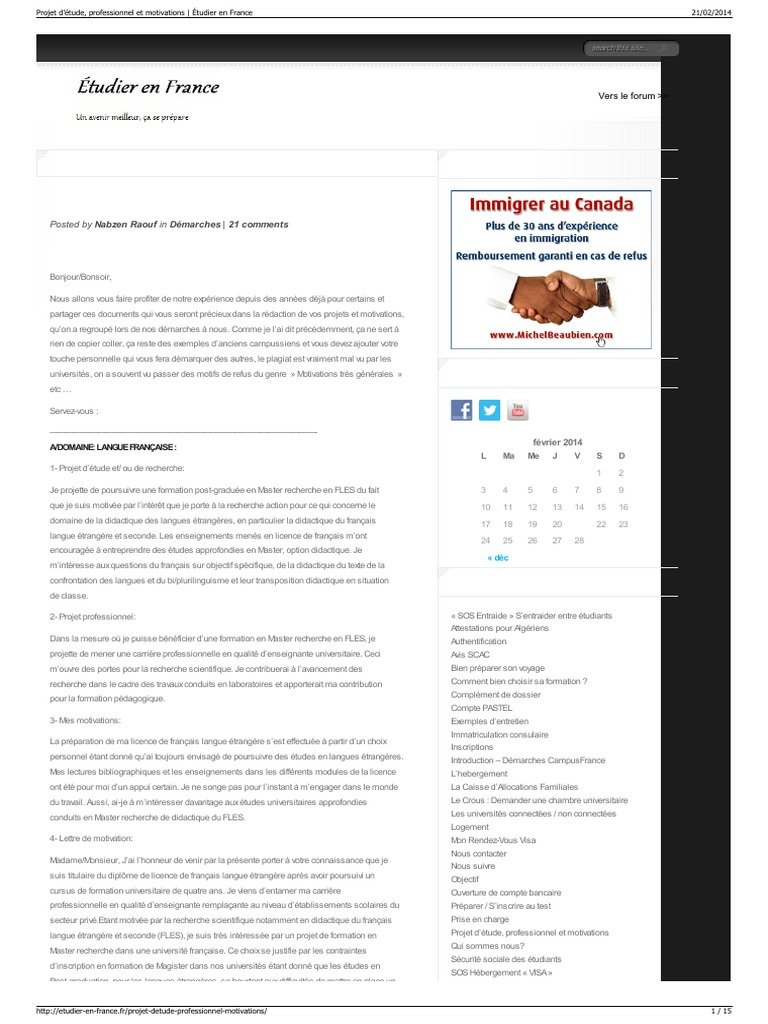 Projet D Etude Professionnel Et Motivations Etudier En Fr Informatique Banques