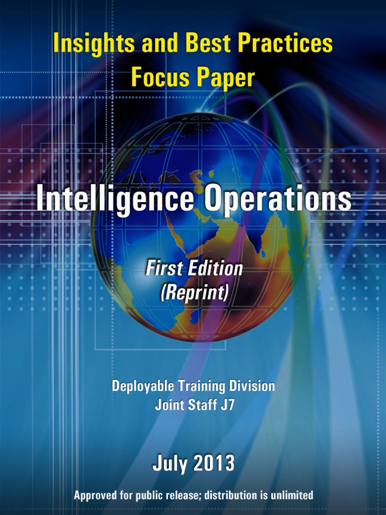 Best Practices for Joint Intelligence Ops | PDF | Intelligence ...