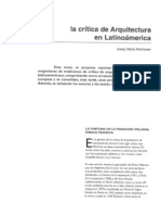 Resumen Montaner Critica Arquitectura