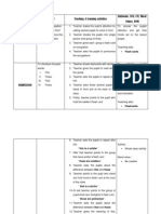 Step Content Teaching & Learning Activities Rationale, AVA, CCE, Moral Values, HOM