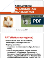 Animal Handling and Model/ Behaviour: Laboratorium