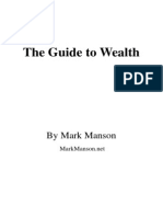 Mark Manson - Guide To Wealth