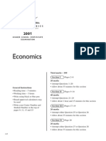 Ecomomics HSC Exam 2001