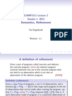 Semantics, Refinement: COMP2111 Lecture 2 Session 1, 2013