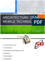 Network Architecture of 5G Mobile Technology: By: Ravi Shekhar 1000000071
