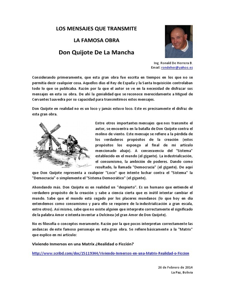 Don Quijote De La Mancha Summary