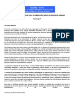 Ciudad Texto y Discurso - Hugo Gaggiotti