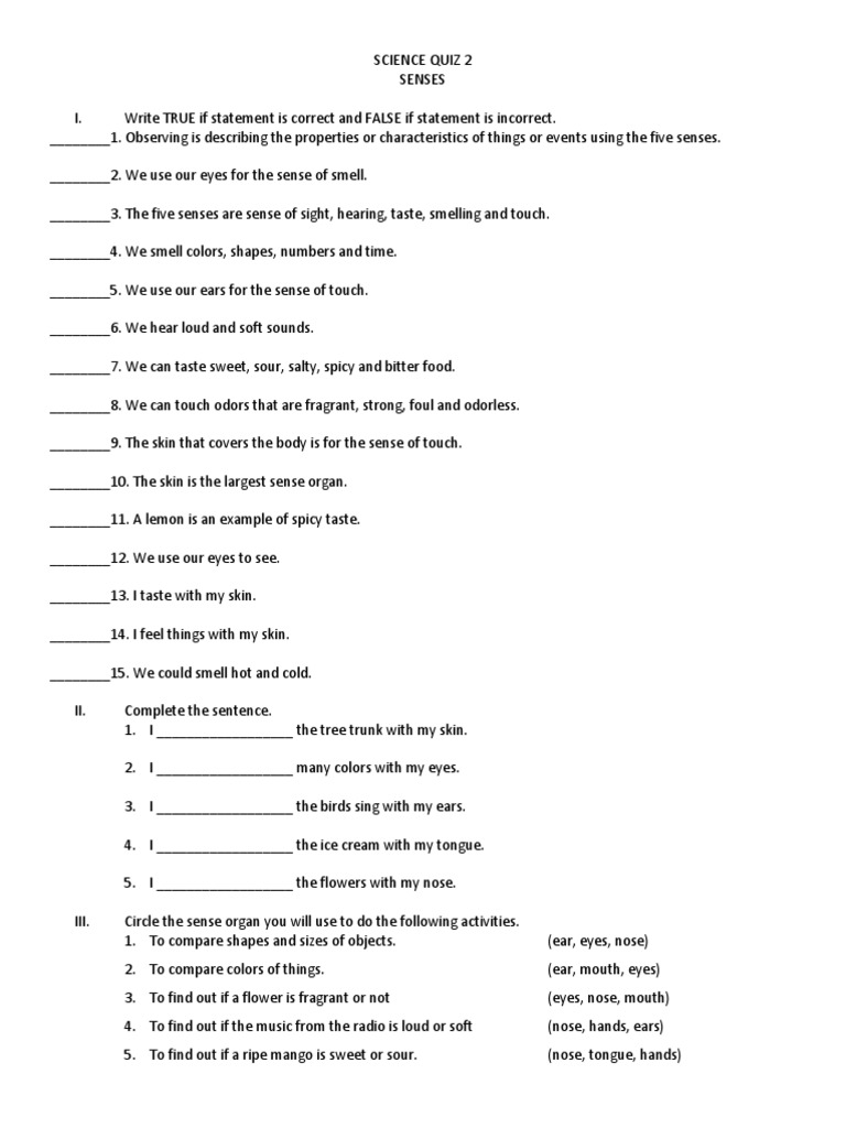 Science on Different Senses | Senses | Taste | Free 30-day Trial | Scribd