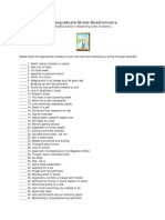 Undergraduate Stress Questionnaire