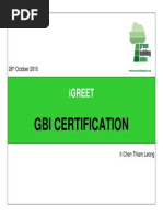 GBI Certification