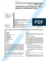 NBR 13282 - Garrafa Termica Com Ampola de Vidro - Requisitos e Metodos de Ensaio