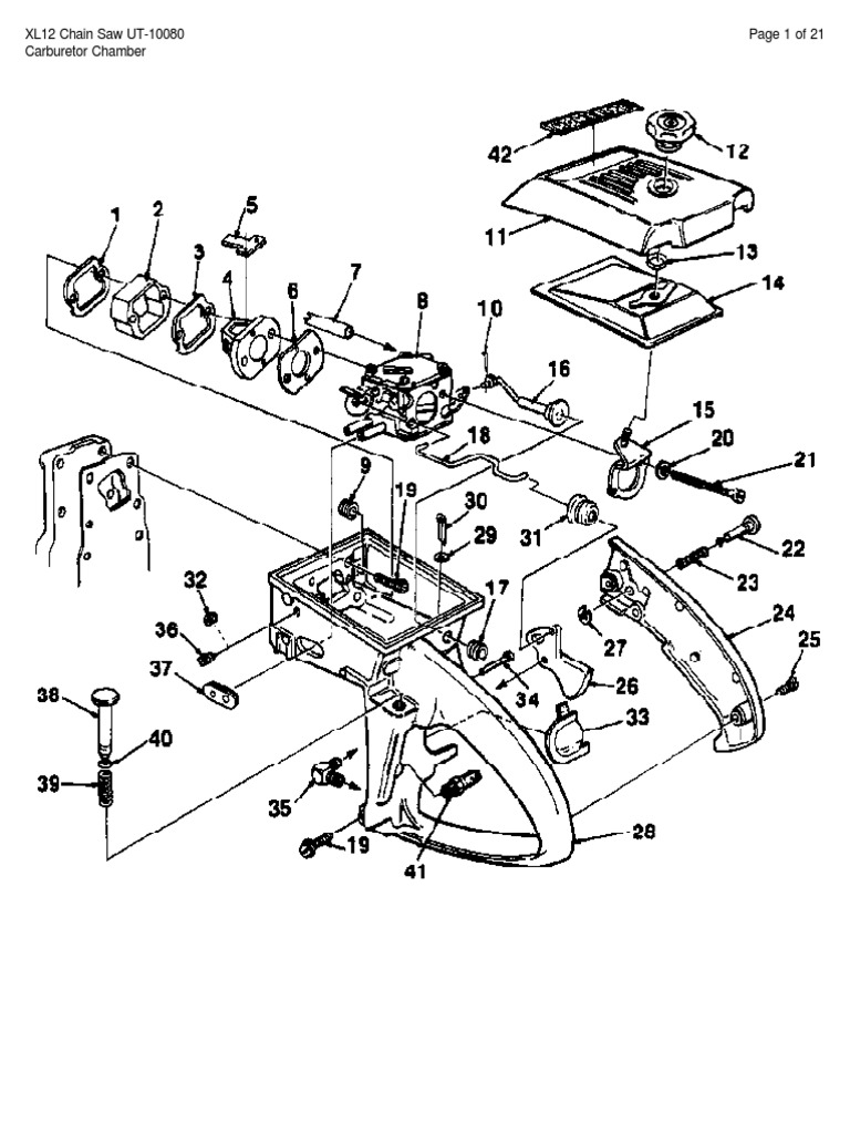 Homelite XL Parts Manual Ignition System Engine Technology