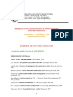 Bibliografie Admitere Doctorat2009