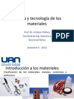 Ciencia y Tecnología de Los Materiales 06-10-2013