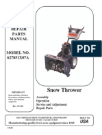 Swisher 627851X07A Parts Manual