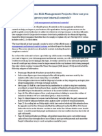 Dyman & Associates Risk Management Projects How Can You Improve Your Internal Controls