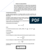 Trabajo en Un Campo Gravitatorio