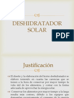 Deshidratador solar: aprovechamiento de la energía renovable