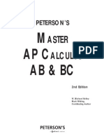 Master The AP Calculus AB & BC, 2nd Edition (Peterson's Ap Calculus)