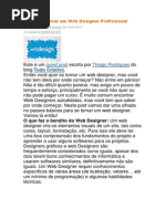 Como Se Tornar Um Web Designer Profissional