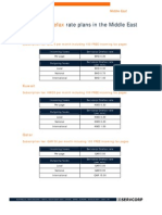 Servcorp Onefax: Rate Plans in The Middle East