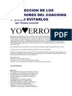 998 Los 101 Errores Mas Tipicos Del Coaching - Thomas Leonard
