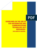 Guidelines Use of ICT Resources Users in General