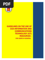 Guidelines Use of ICT Resources Users in General