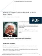 The Top 10 Things Successful People Do to Reach Their Dreams - Mind Openerz