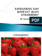 Kandungan Dan Manfaat Buah Strawberry