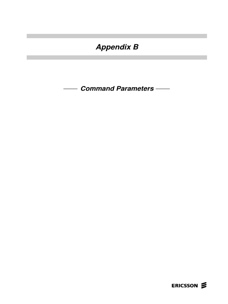 Ericssion Command Parameter | PDF | Electrical Engineering ...