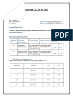 Curriculum Vitae: Pradeep Kumar Sahu