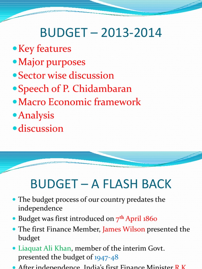Indian Budget 2013-14 | PDF | Government Budget Balance | Taxes