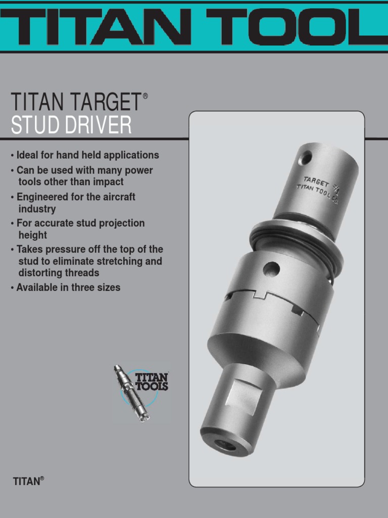 Titan Target Stud Driver Overview | PDF