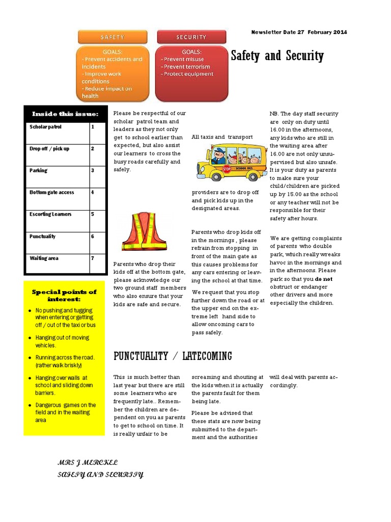 Safet & Security Newsletter 27 Feb | PDF
