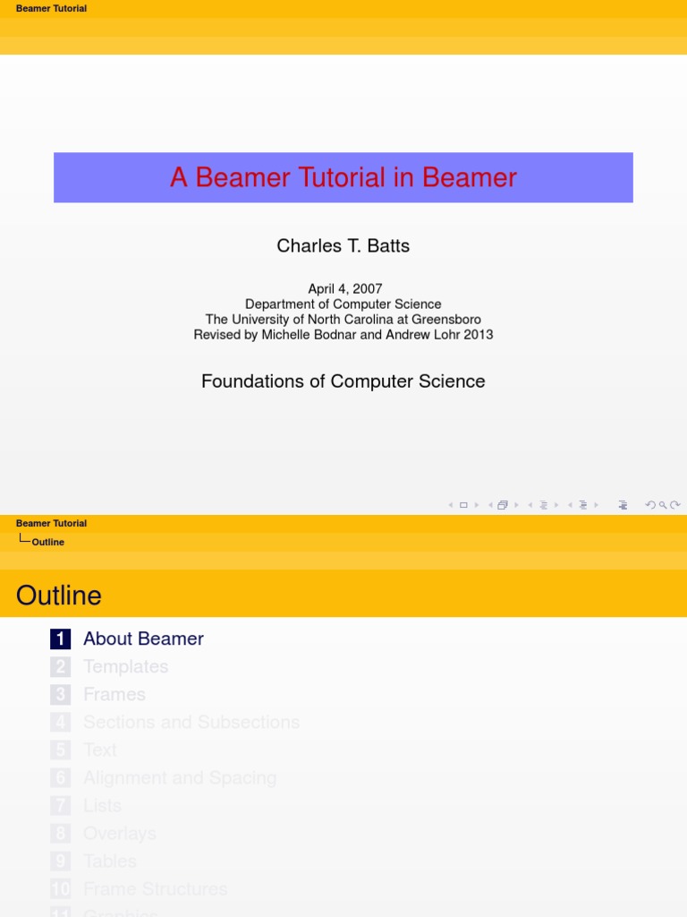 Charles Batts Beamer Tutorial PDF