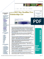 2014-15 May Deadline FREE Scholarships for International and Domestic Students