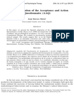 Spanish Adaptation of The Acceptance and Action Questionnaire (AAQ)